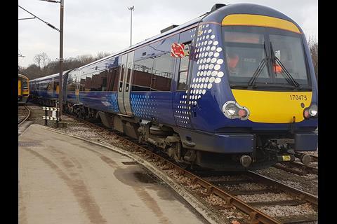 Northern's Neville Hill depot has taken delivery of the first two of 16 Class 170 DMUs which are being transferred from ScotRail this year.